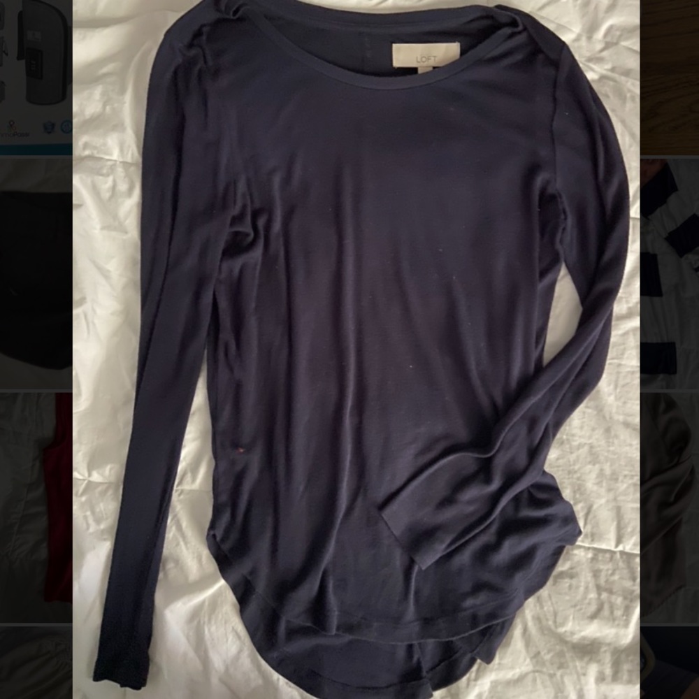 Long sleeve navy shirt